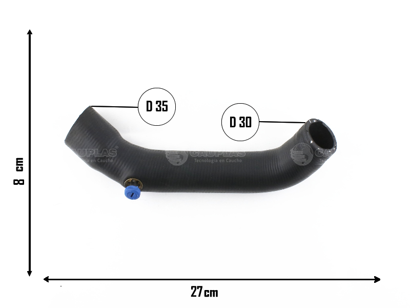 CAUPLAS MANGUERA RADIADOR SUPERIOR RENAULT TRAFIC I OEM:7702094087 =YACO 1145