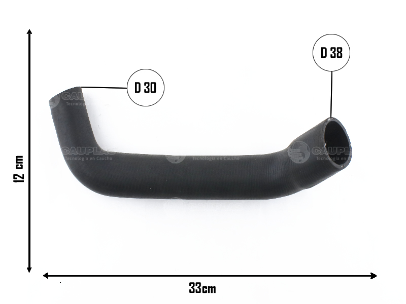 CAUPLAS MANGUERA RADIADOR INFERIOR RENAULT TRAFIC I  =YACO 1025/1150