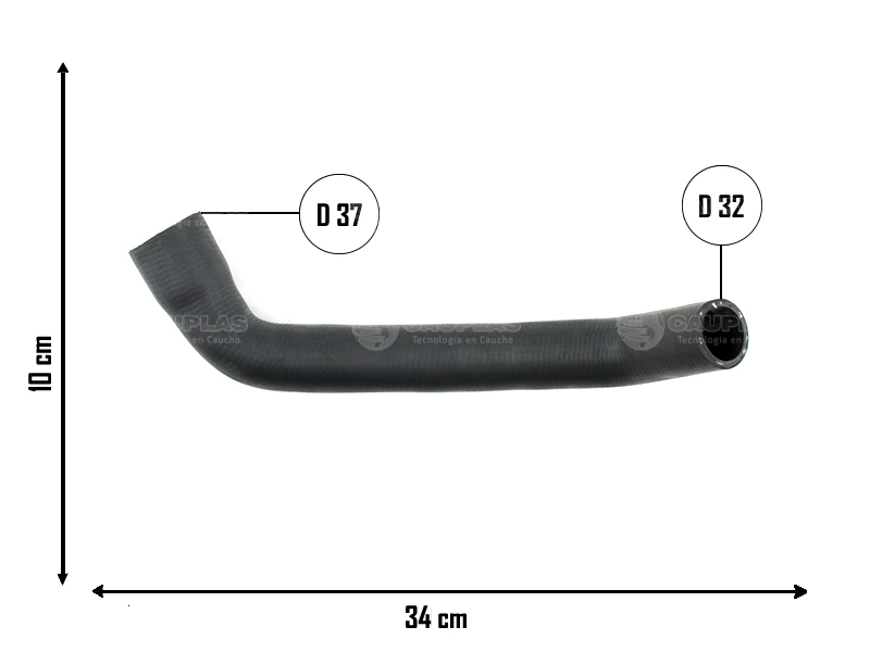 CAUPLAS MANGUERA RADIADOR INFERIOR RENAULT TRAFIC I  =YACO 1132/1149