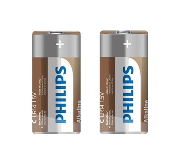 PHILIPS PILA ALCALINA C ALKALINE BLISTER X2 (ART. DISCONTINUADO)