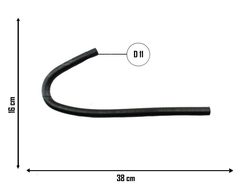 CAUPLAS MANGUERA TAPA DE CILINDRO A CONECTOR 3 VIAS RENAULT TRAFIC I =YACO 2586