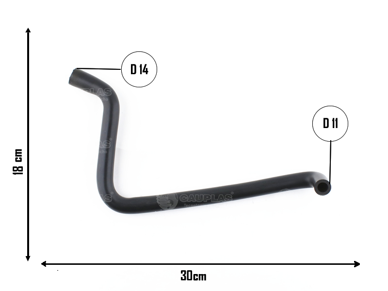 CAUPLAS MANGUERA TAPA DE CILINDRO A CONECTOR 3 VIAS RENAULT TRAFIC I  =YACO 2587
