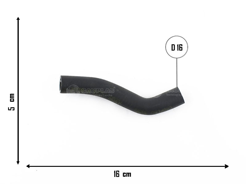 CAUPLAS MANGUERA TUBO RIGIDO A RAD DE ACEIT RENAULT 19 OEM:7700742234 =YACO 2169