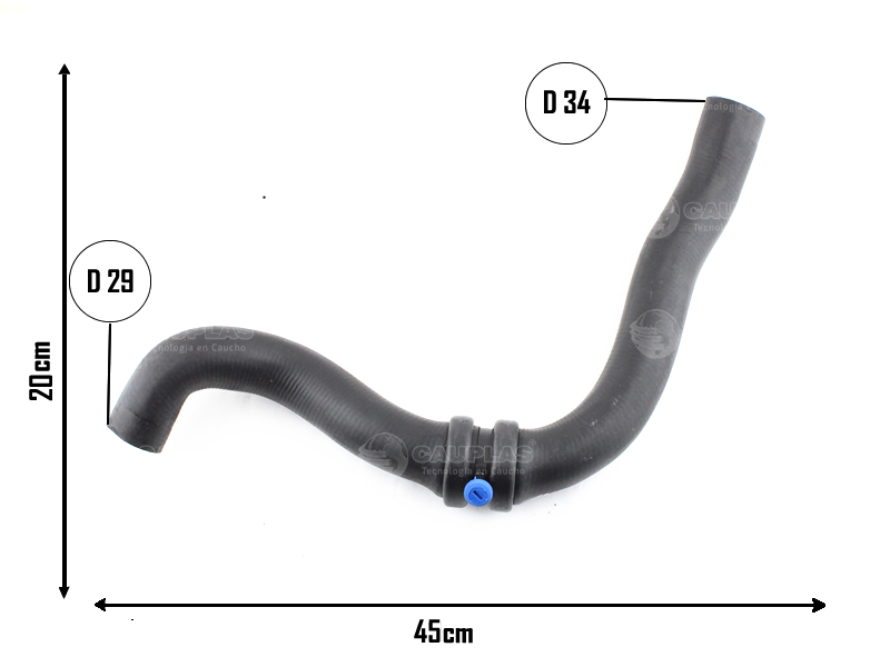 CAUPLAS MANGUERA RADIADOR SUPERIOR RENAULT CLIO I OEM:7702234024