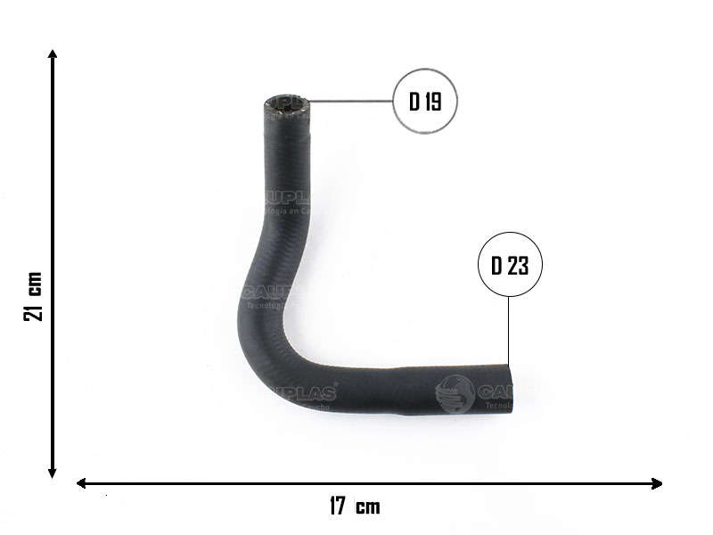 CAUPLAS MANGUERA TUBO RIGIDO A VASO DE EXPAN. RENAULT CLIO I OEM:7702224281 =YACO 1912