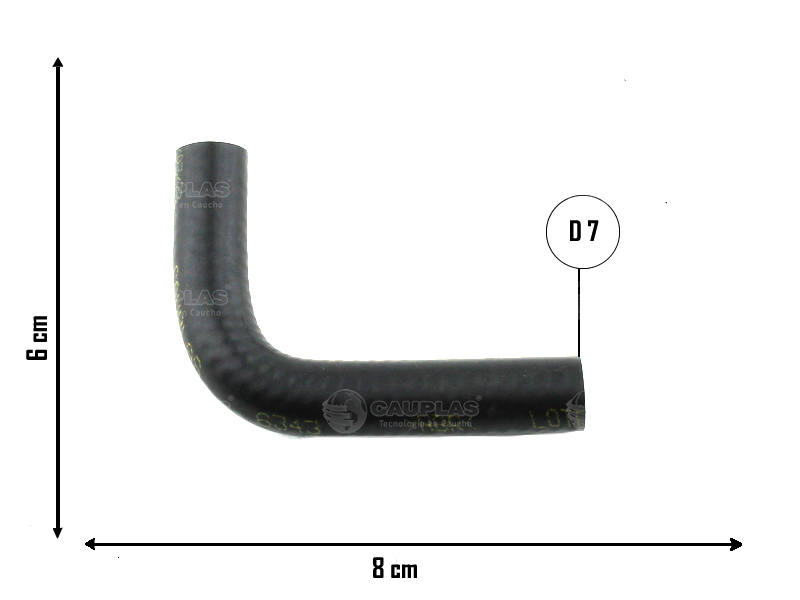 CAUPLAS MANGUERA COMBUSTIBLE ENTRADA / RETORNO RENAULT CLIO I OEM:7702229771