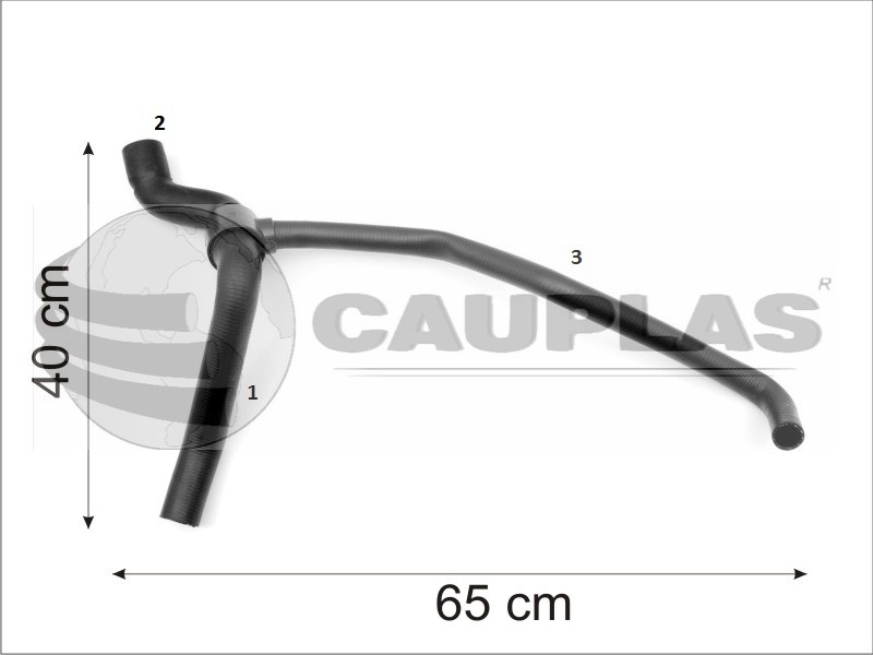 CAUPLAS MANGUERA RADIADOR INFERIOR RENAULT 19 OEM:7700794564 7702224646 =YACO 1768/2635