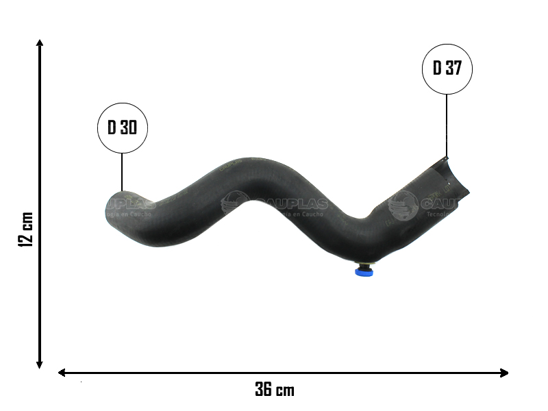 CAUPLAS MANGUERA RADIADOR SUPERIOR RENAULT 21 OEM:7700783013 =YACO 1156