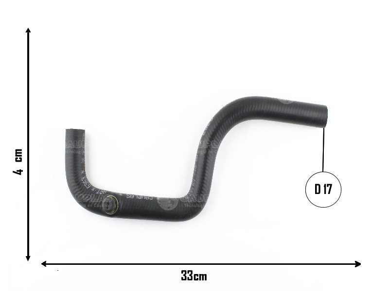 CAUPLAS MANGUERA CALEFACTOR SALIDA RENAULT 21 OEM:7702205218 =YACO 1402