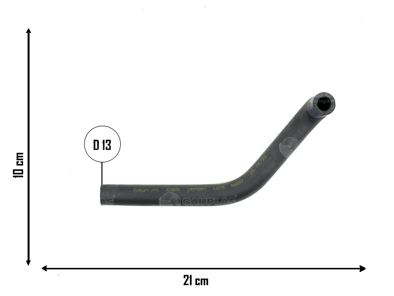 CAUPLAS MANGUERA TAPA DE CILINDROS A CONECTOR T RENAULT 18 21 FUEGO  =YACO 738