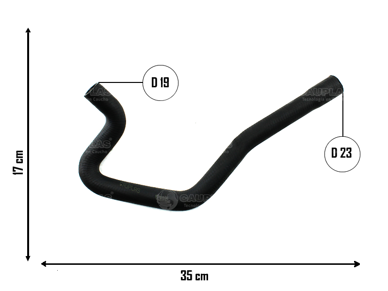 CAUPLAS MANGUERA VASO DE EXPANSION INF RENAULT 19 OEM:7700787605 =YACO 1500