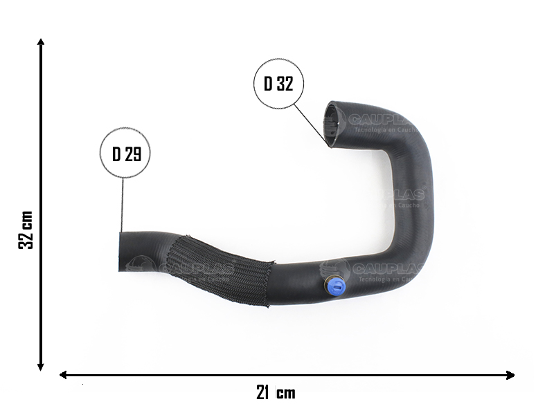 CAUPLAS MANGUERA RADIADOR SUPERIOR RENAULT TRAFIC I OEM:7702094069 =YACO 741