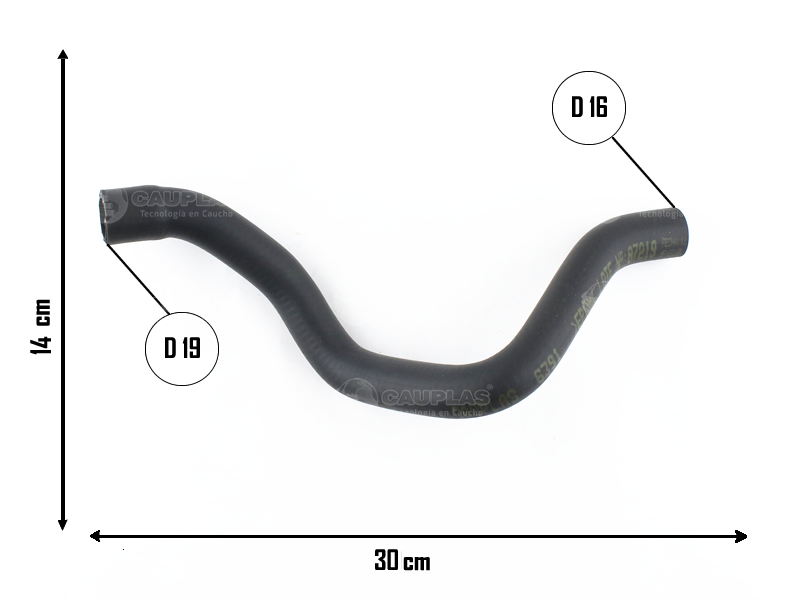 CAUPLAS MANGUERA CALEFACTOR ENTRADA RENAULT SCENIC I MEGANE I OEM:7700420939 =YACO 3851