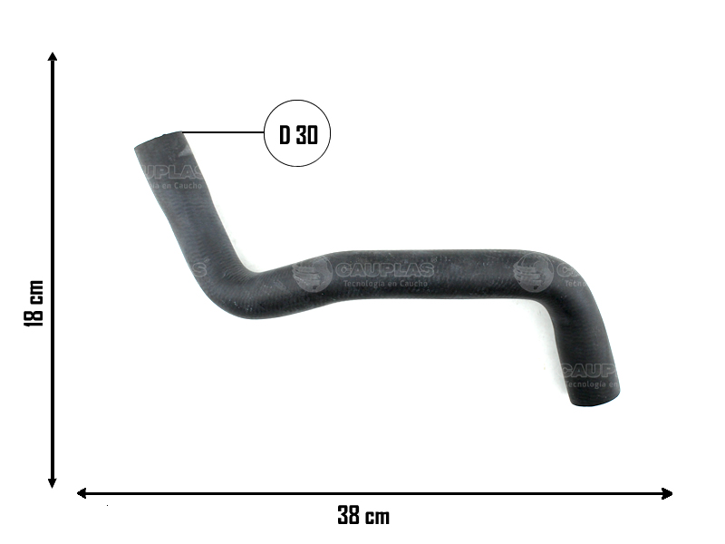 CAUPLAS MANGUERA RADIADOR SUPERIOR RENAULT SCENIC I MEGANE I  =YACO 2020