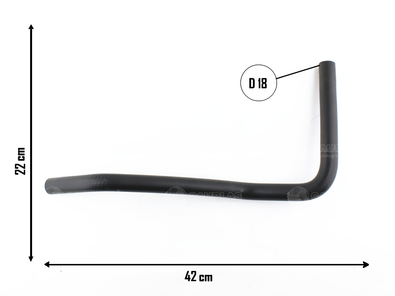CAUPLAS MANGUERA REFRIGERACION RENAULT 18 FUEGO OEM:7704001789 =YACO 2594