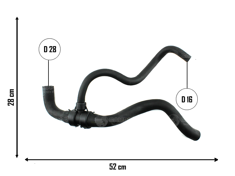 CAUPLAS MANGUERA RADIADOR INFERIOR RENAULT MEGANE I SCENIC I OEM:7700829987 =YACO 2103