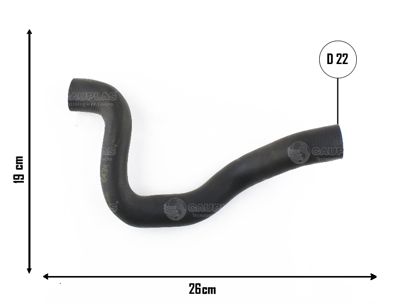 CAUPLAS MANGUERA CALEFACTOR SALIDA RENAULT SCENIC I MEGANE I  =YACO 2014