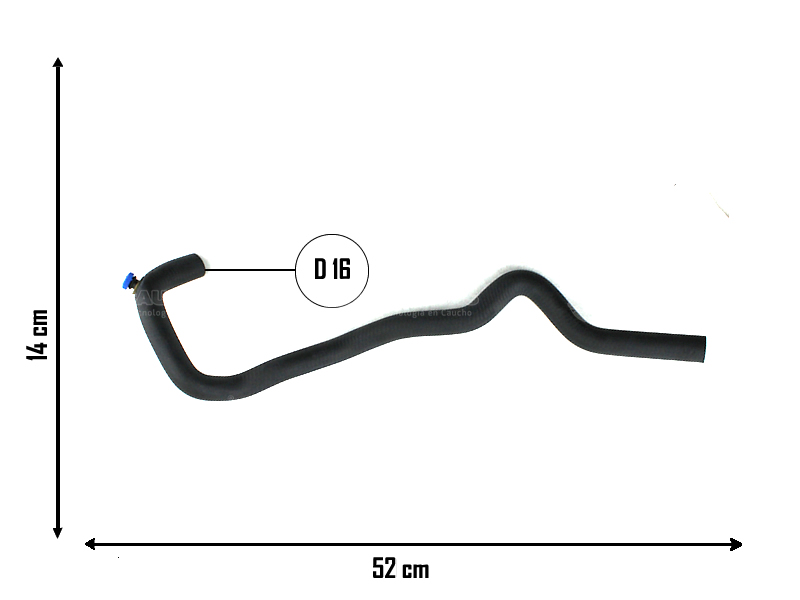 CAUPLAS MANGUERA CALEFACTOR ENTRADA RENAULT MEGANE I SCENIC I OEM:7700829990 =YACO 2105
