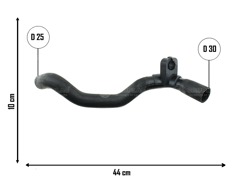 CAUPLAS MANGUERA RADIADOR SUP RENAULT KANGOO CLIO II OEM:7700834894 7702233958 =YACO 2115