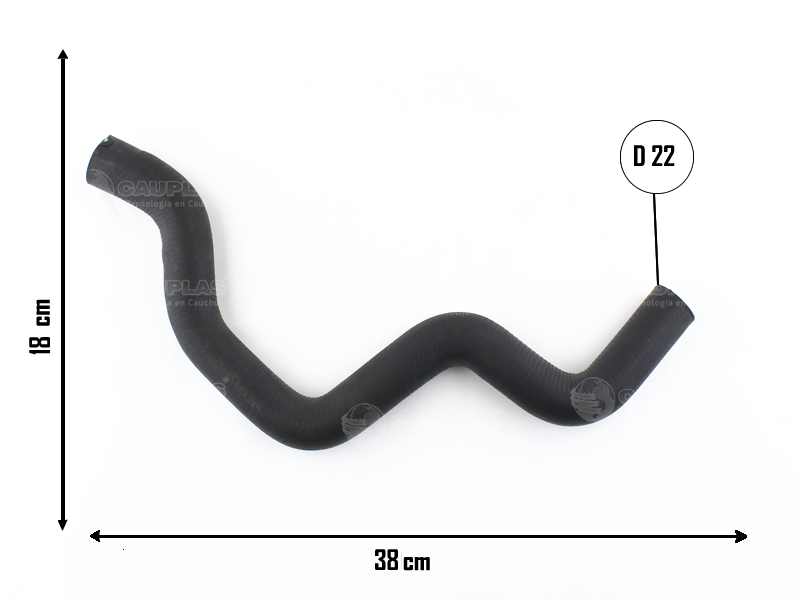 CAUPLAS MANGUERA VASO DE EXPANSION A CALEFACTOR RENAULT 19 OEM:7700817820