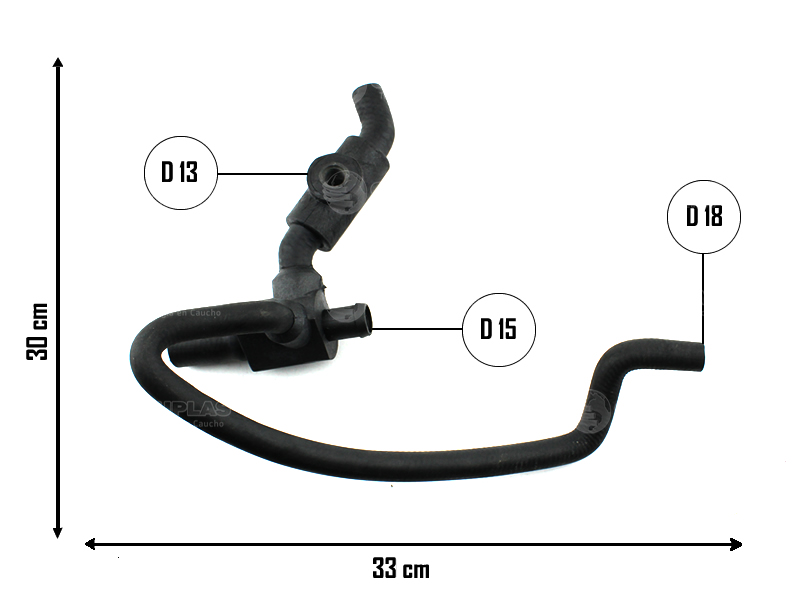 CAUPLAS MANGUERA MULTIPLE DE ADMISION A BLOCK RENAULT 19 OEM:7700811078 =YACO 2266
