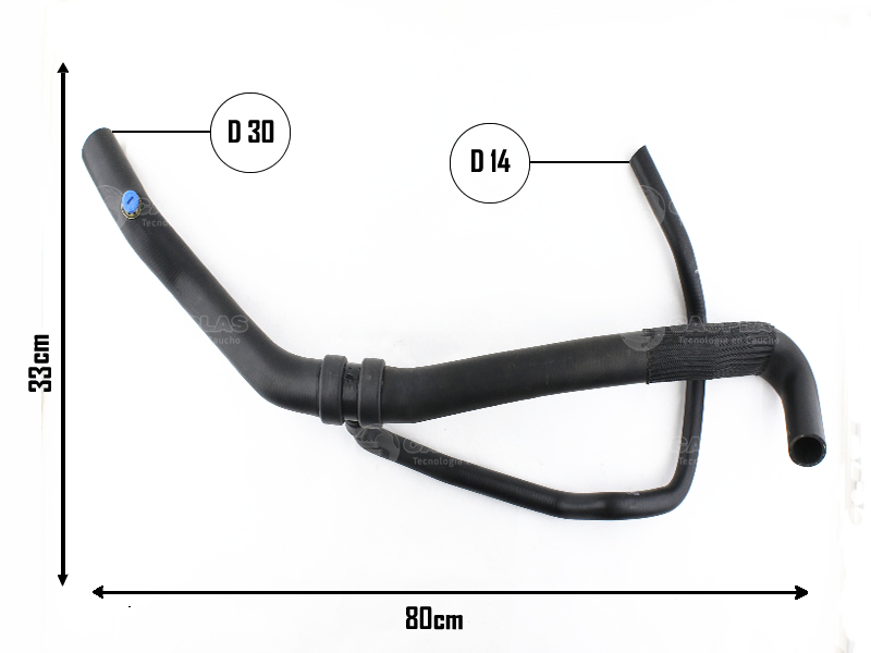 CAUPLAS MANGUERA RADIADOR SUPERIOR RENAULT LAGUNA I  =YACO 2488