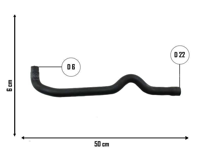 CAUPLAS MANGUERA CALEFACTOR SALIDA RENAULT CLIO I MEGANE I SCENIC I OEM:7702224641 =YACO 2106
