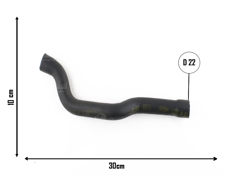 CAUPLAS MANGUERA CALEFACTOR SALIDA RENAULT KANGOO OEM:7702233961 =YACO 3099