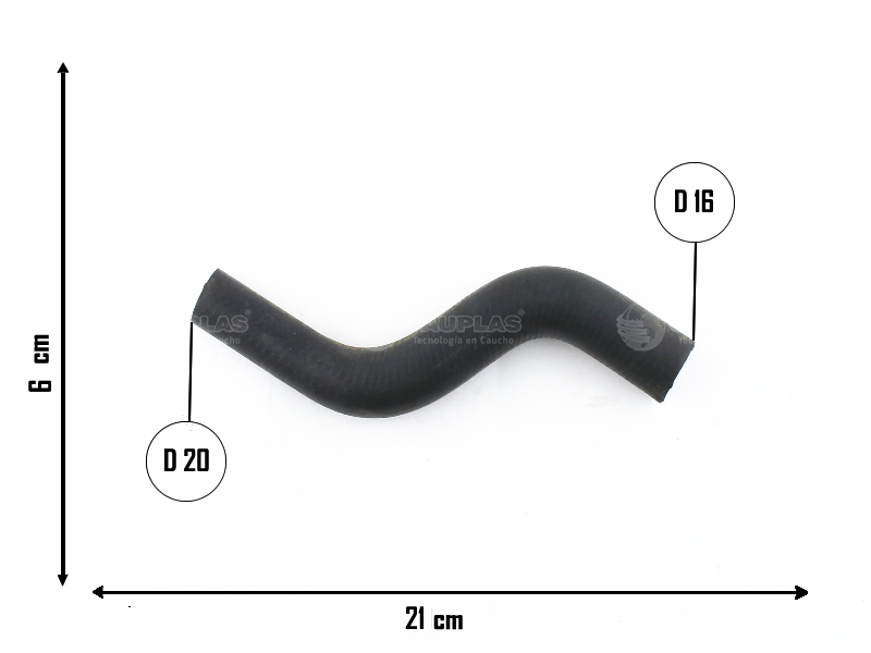 CAUPLAS MANGUERA CALEFACTOR ENTRADA RENAULT SCENIC I MEGANE I =YACO 2012
