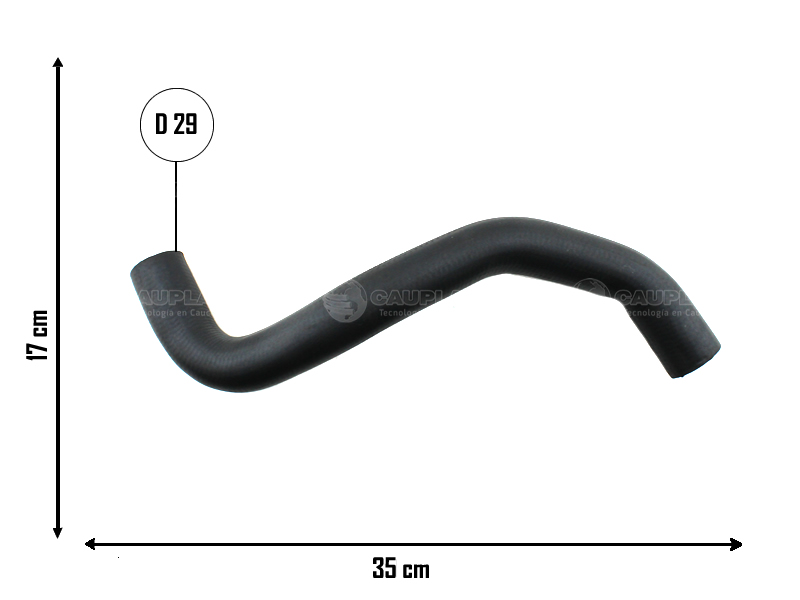 CAUPLAS MANGUERA RADIADOR SUPERIOR RENAULT CLIO II KANGOO SYMBOL =YACO 2153