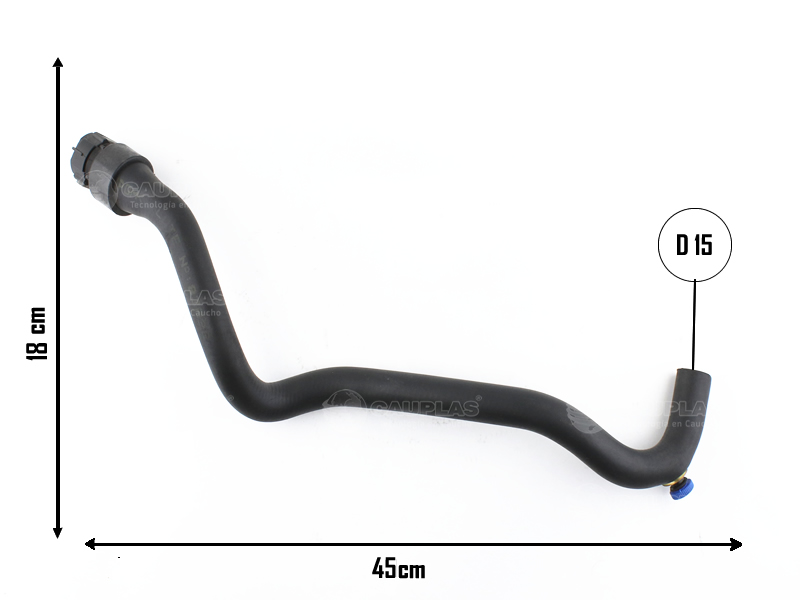 CAUPLAS MANGUERA CALEFACTOR ENTRADA RENAULT CLIO II =YACO 2090