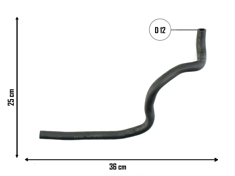 CAUPLAS MANGUERA VASO DE EXPAN SUP RENAULT CLIO II KANGOO SYMBOL
