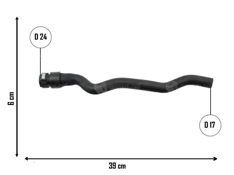 CAUPLAS MANGUERA CALEFACTOR ENTRADA RENAULT KANGOO CLIO II SYMBOL =YACO 2245