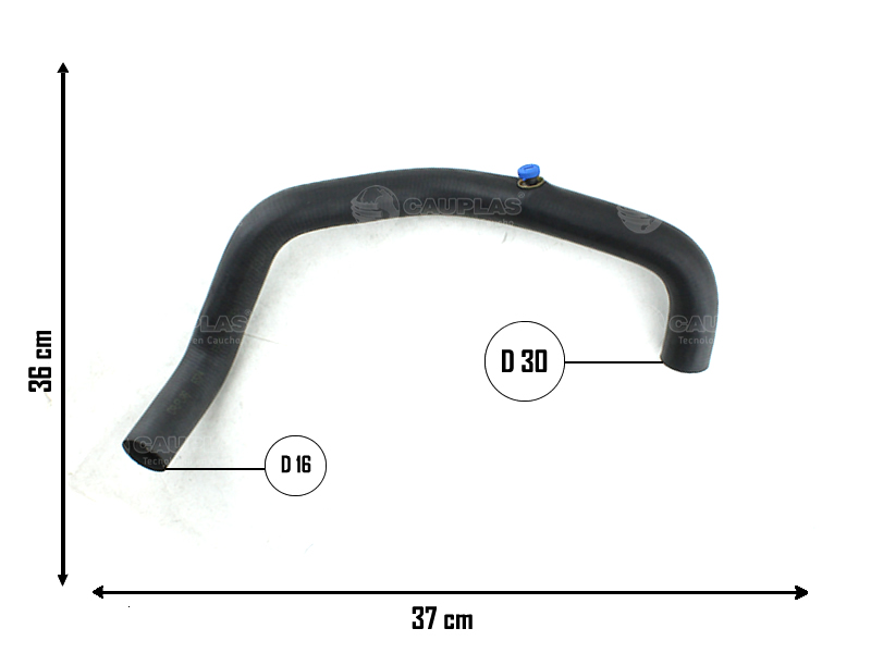 CAUPLAS MANGUERA RADIADOR SUPERIOR RENAULT TWINGO  =YACO 2120