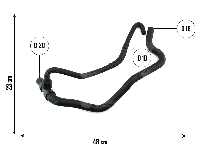 CAUPLAS MANGUERA REFRIGERACION RENAULT CLIO I OEM:7700801056 =YACO 3284