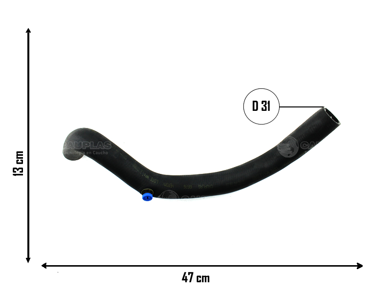 CAUPLAS MANGUERA RADIADOR SUPERIOR RENAULT 19