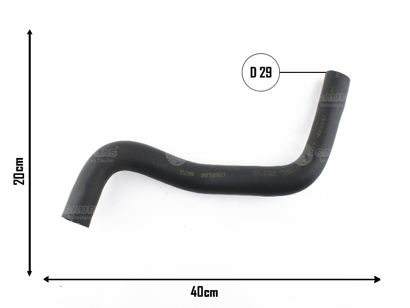 CAUPLAS MANGUERA RADIADOR SUPERIOR RENAULT CLIO II OEM:8200297261 =YACO 2993