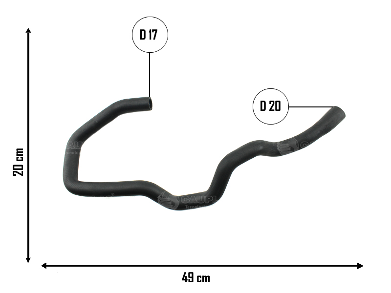 CAUPLAS MANGUERA CALEFACTOR SALIDA RENAULT KANGOO OEM:8200120524/298361
