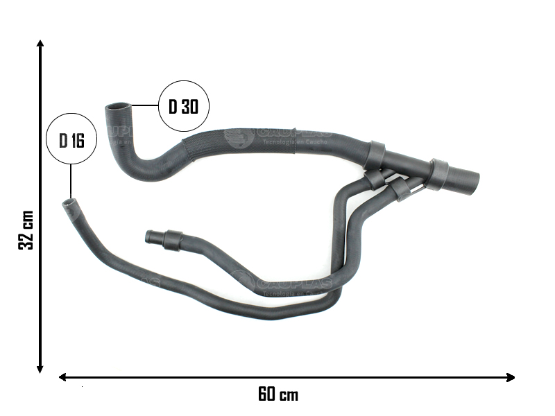 CAUPLAS MANGUERA RADIADOR INFERIOR RENAULT MEGANE I SCENIC I