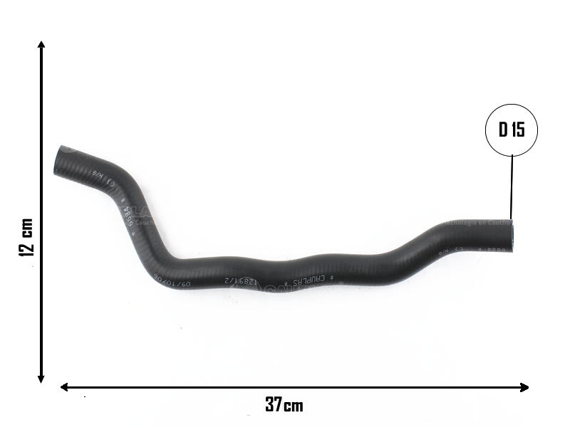 CAUPLAS MANGUERA CALEFACTOR ENTRADA RENAULT MEGANE I SCENIC I