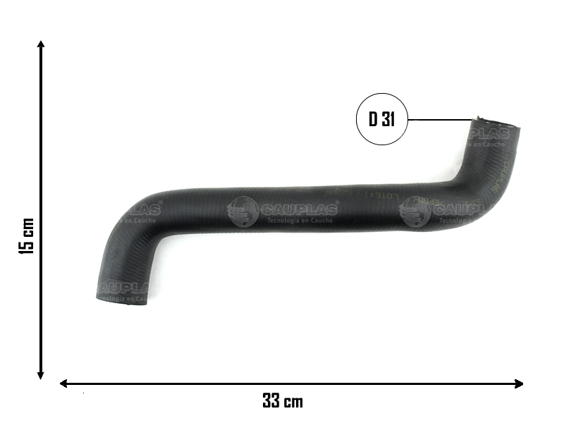 CAUPLAS MANGUERA RADIADOR SUPERIOR RENAULT MEGANE II OEM:8200233966 =YACO 3600