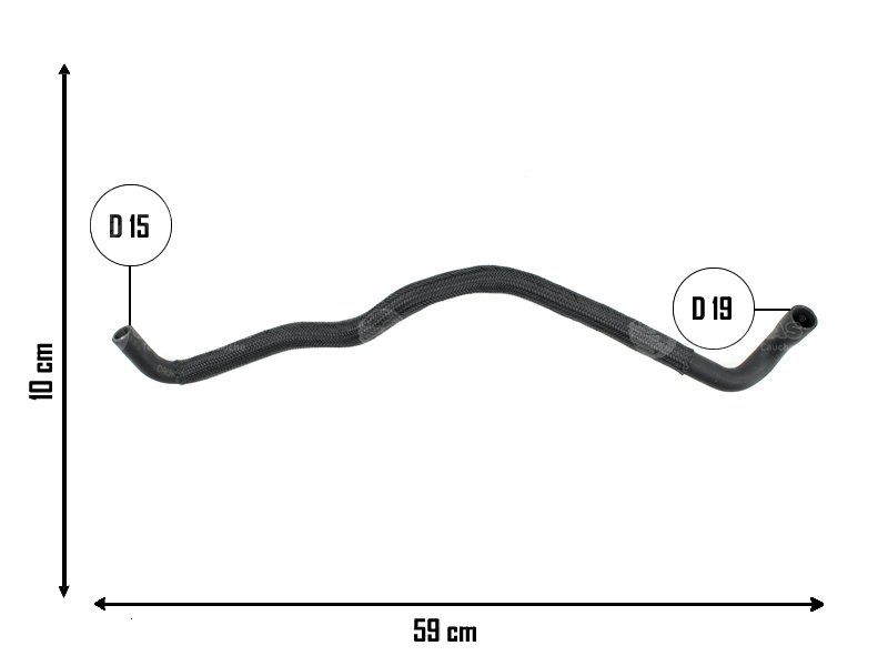 CAUPLAS MANGUERA DE REFRIGERACION FORD RANGER II OEM: EB3G9Y438BA