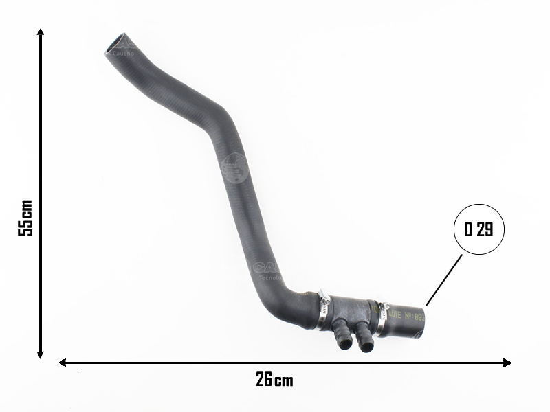 CAUPLAS MANGUERA RADIADOR INFERIOR RENAULT MASTER I OEM:8200243679 =YACO 3767