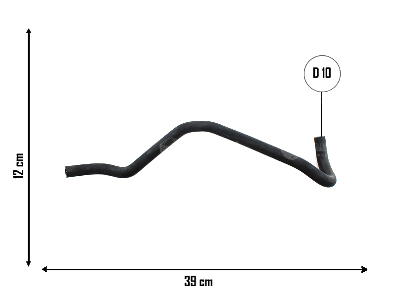 CAUPLAS MANGUERA VASO DE EXP A BOMBA DE AGUA  RENAULT LOGAN  I SANDERO I STEPWAY  =YACO 3766