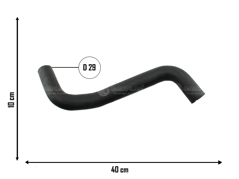 CAUPLAS MANGUERA RADIADOR SUPERIOR RENAULT LOGAN I SANDERO I STEPWAY
