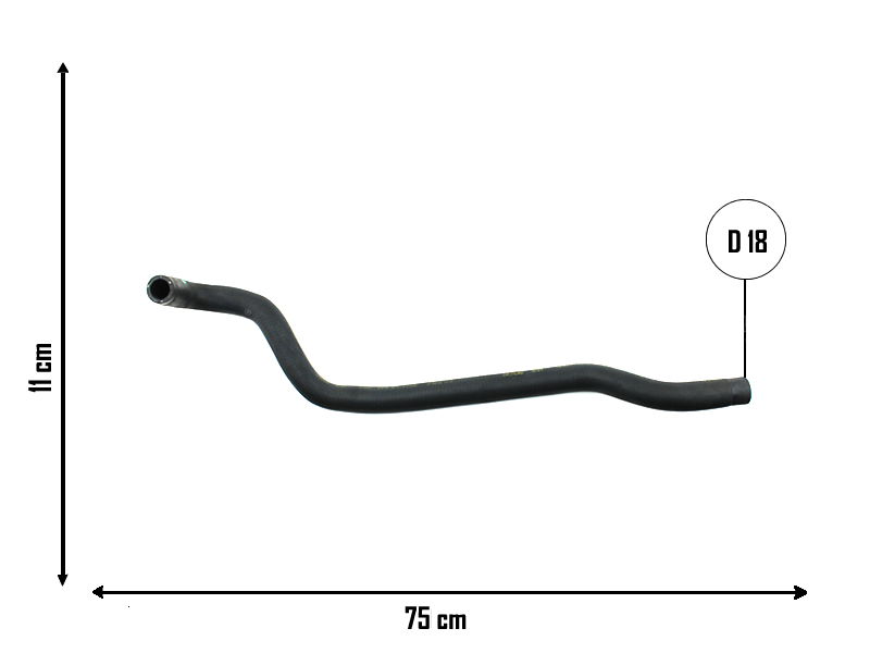 CAUPLAS MANGUERA CALEFACCION SALIDA RENAULT LOGAN I SANDERO I STEPWAY OEM:8200635632  6001547052 =YACO 3809