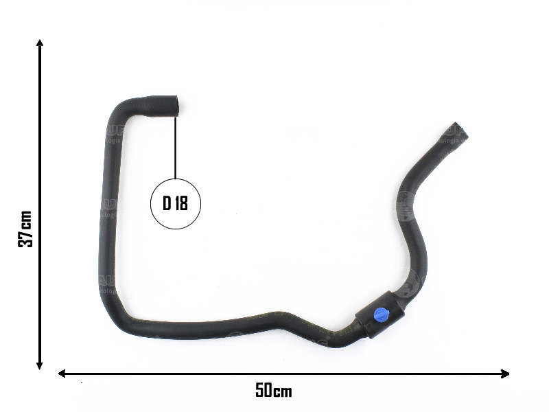 CAUPLAS MANGUERA CALEFACCION SALIDA RENAULT LOGAN I SANDERO I OEM:6001548459 8200635635 =YACO 3807