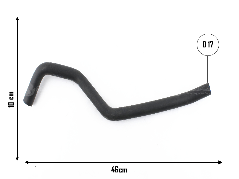 CAUPLAS MANGUERA VASO DE EXP INF RENAULT LOGAN I SANDERO I OEM:6001548461 =YACO 3810