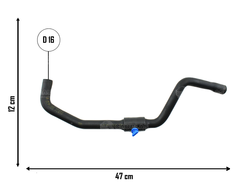 CAUPLAS MANGUERA CALEFACCION ENTRADA RENAULT LOGAN I SANDERO I STEPWAY =YACO 3813