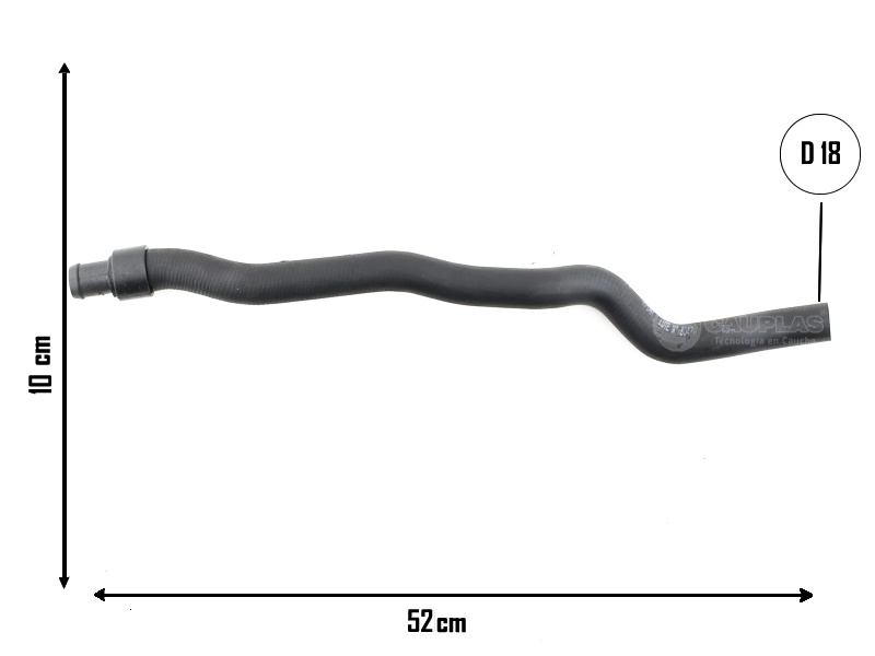 CAUPLAS MANGUERA CALEFACTOR SALIDA FORD FIESTA III OEM:8V2Z18472B